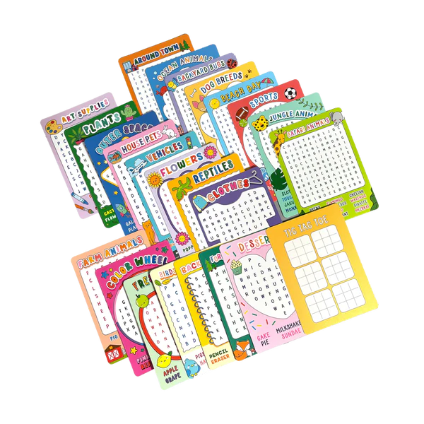 Activity Cards Word Search