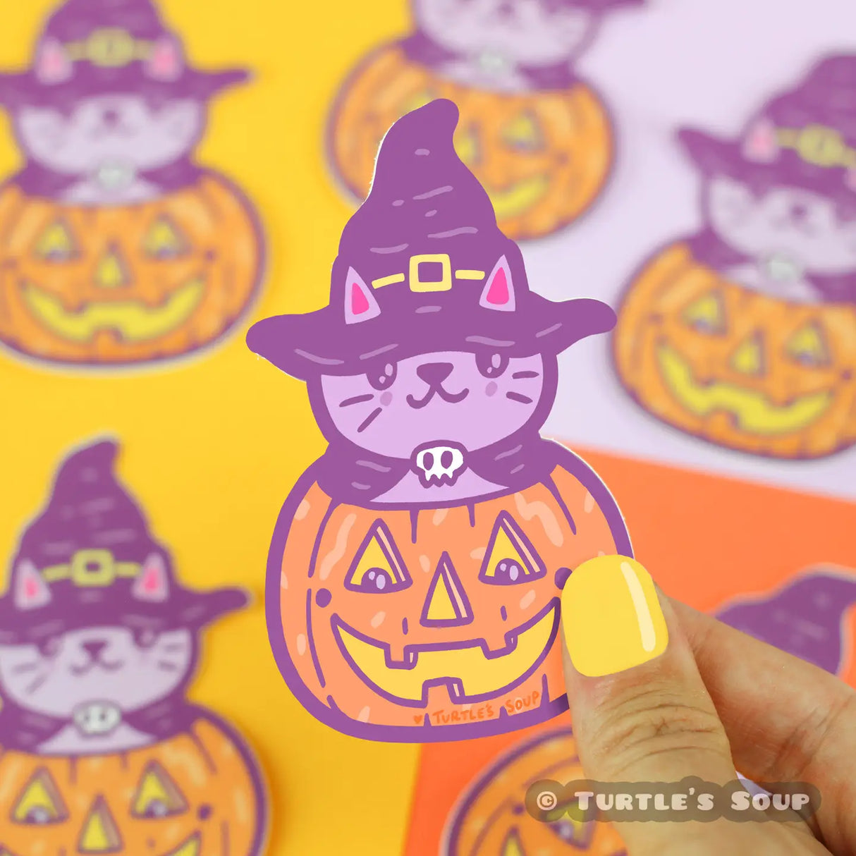 Pumpkin Kitty Sticker