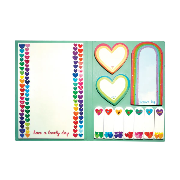 Rainbow Hearts Sticky Tabs