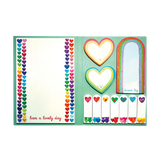 Rainbow Hearts Sticky Tabs