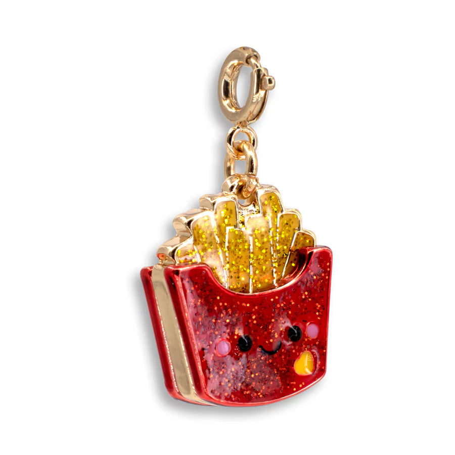 French Fries Glitter Charm