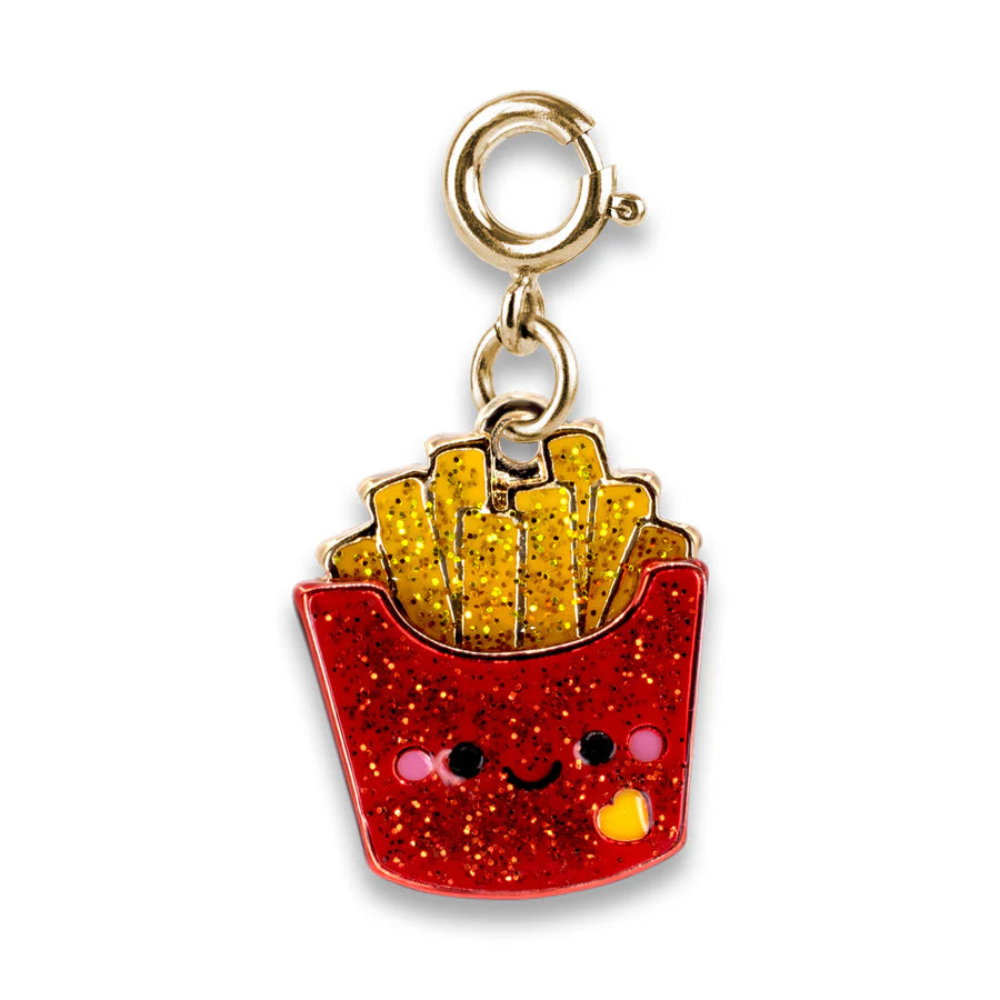 French Fries Glitter Charm