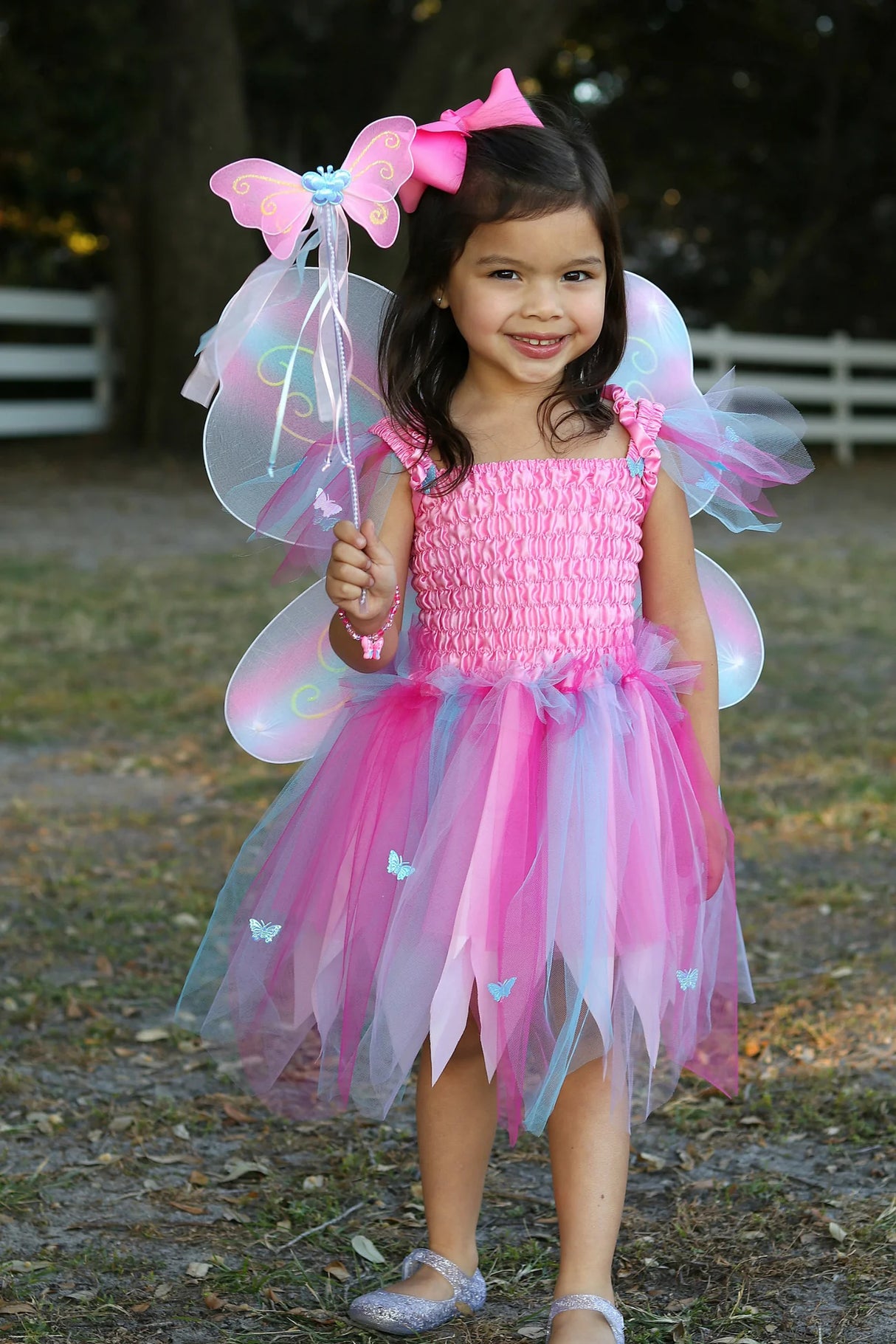 Butterfly Dress & Wings with Wand | Pink