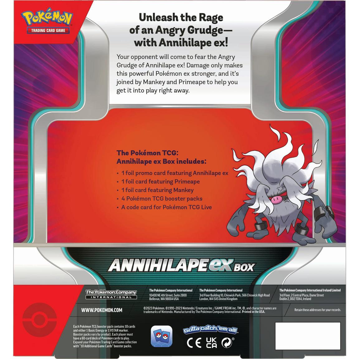 Pokemon Annihilape ex Box