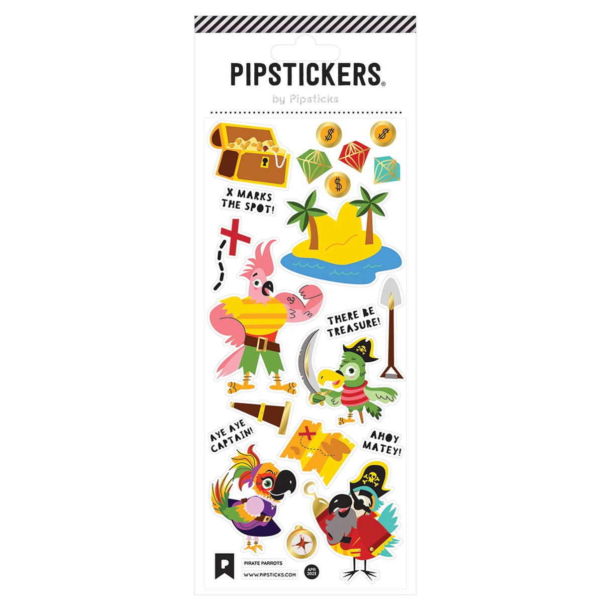 Pirate Parrots Stickers