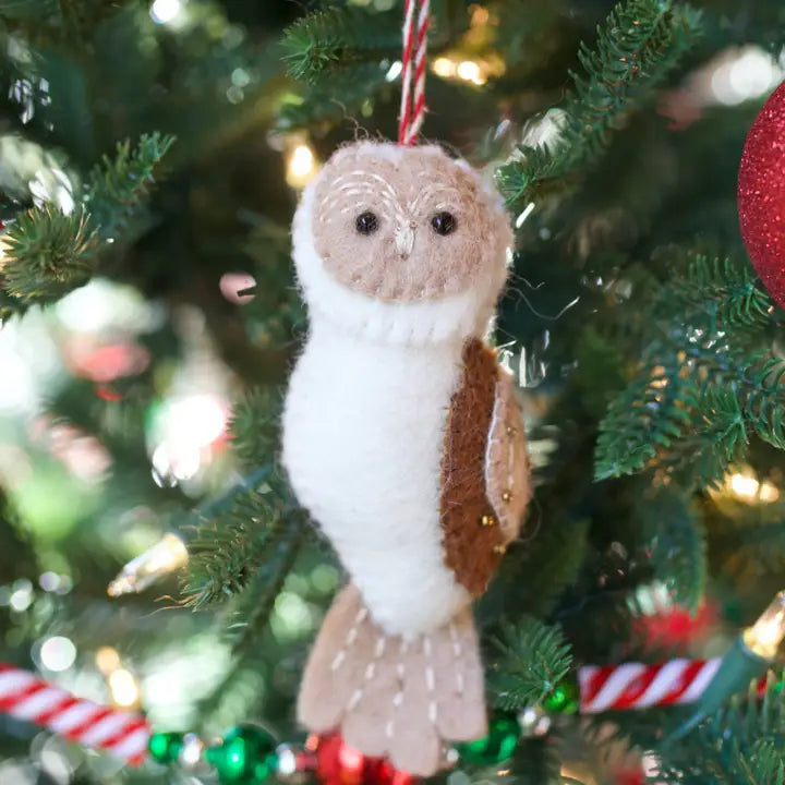 Owl Felt Ornament