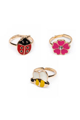 Ladybug Garden Ring Set