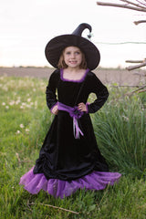 Vera the Velvet Witch Dress & Hat | Size 5-6