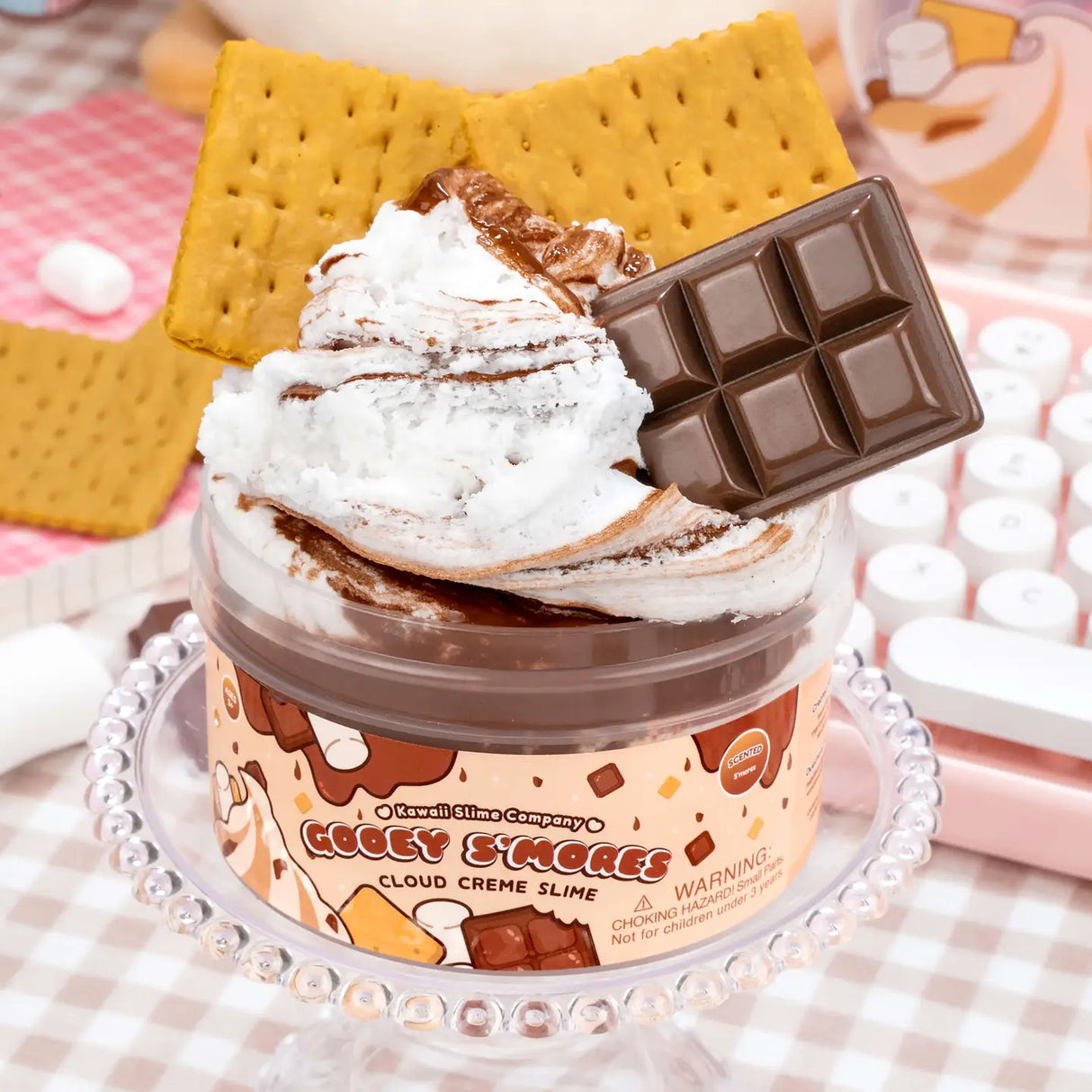 Gooey S'mores Cloud Cream Slime