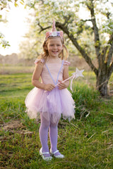 Pink Shimmer Unicorn Dress & Headband | Size 5-6