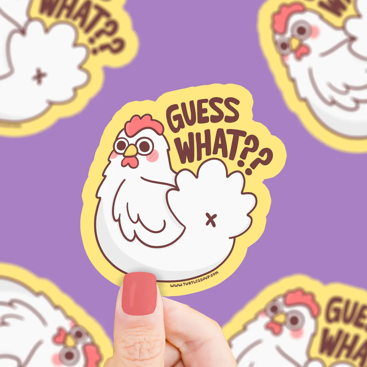 Guess What Chicken Sticker