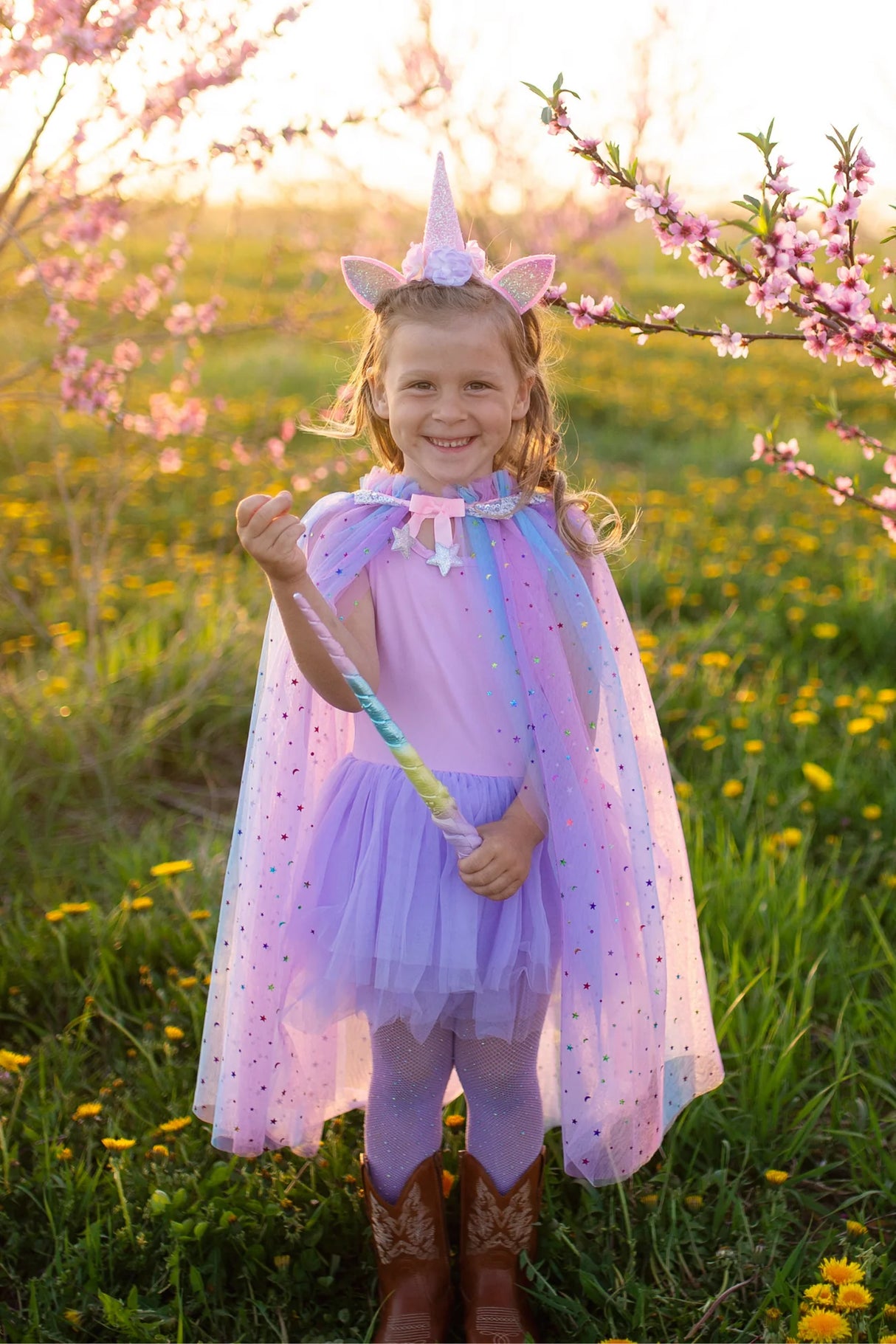 Rainbow Unicorn Cape & Headband