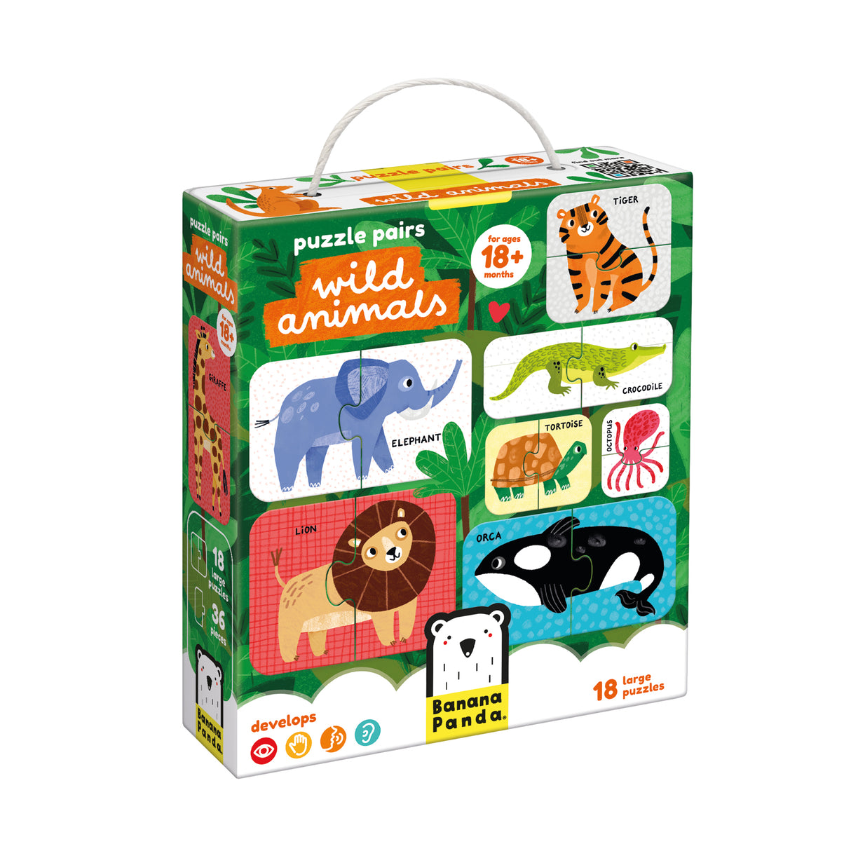 Puzzle Pairs Wild Animals