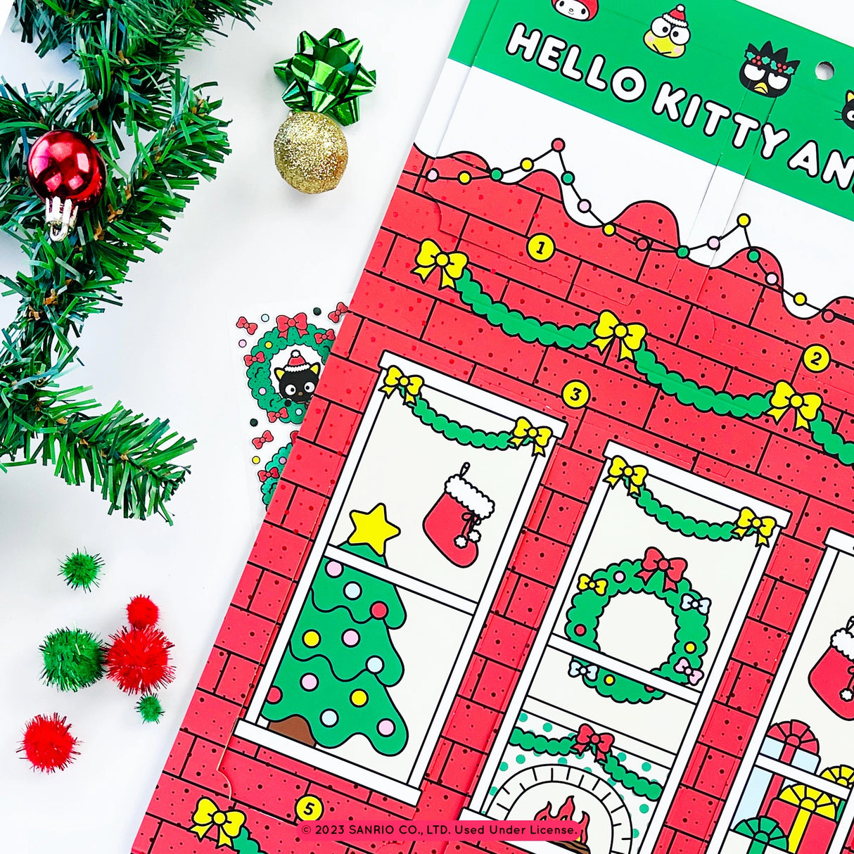 Hello Kitty And Friends Christmas Sticker Advent Calendar