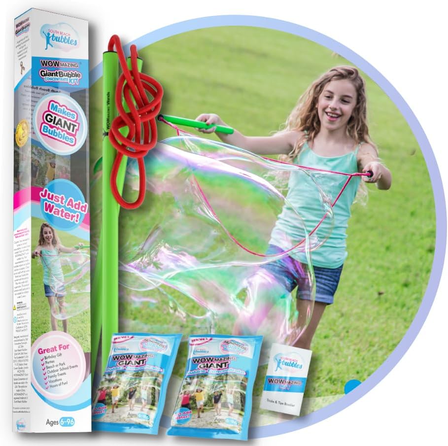 WOWmazing Giant Bubble Wand & Concentrate Kit