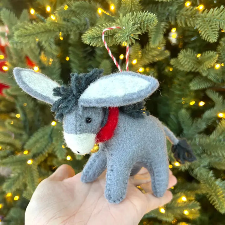 Donkey Felt Ornament