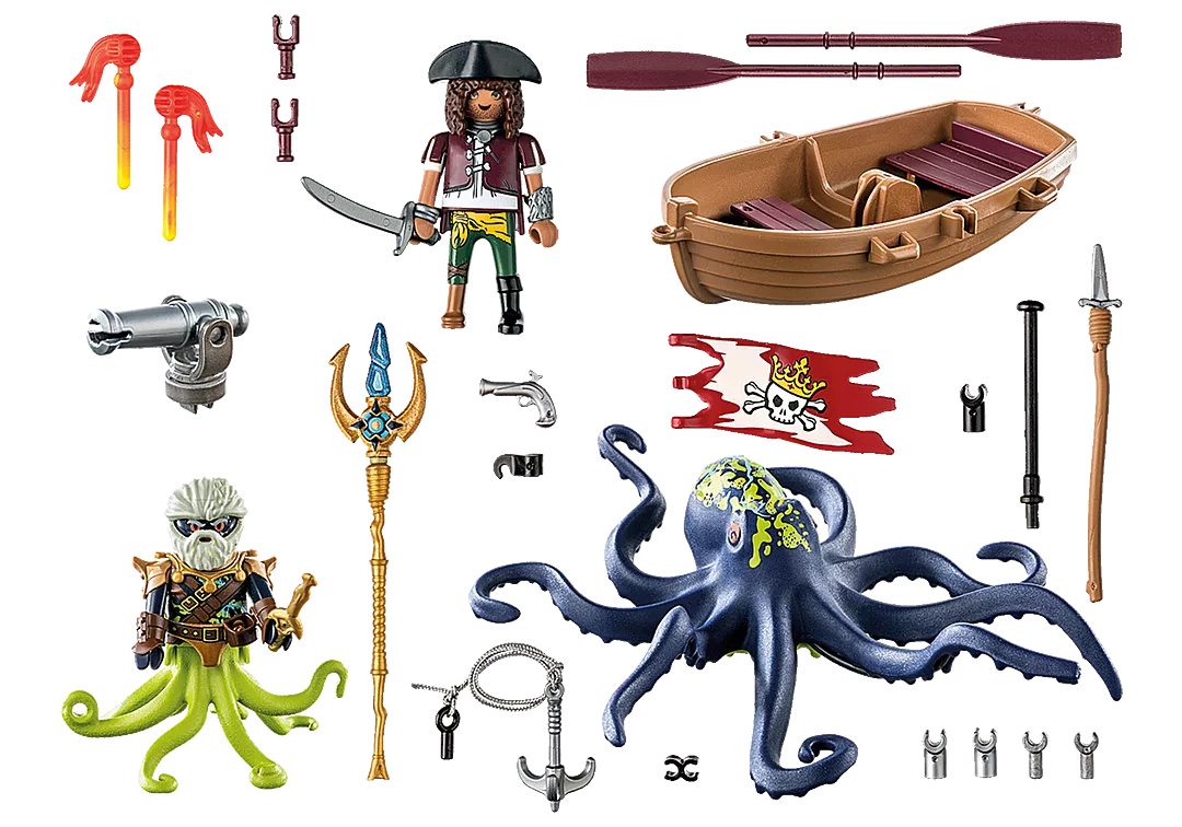 Pirates | Battle with Giant Octopus