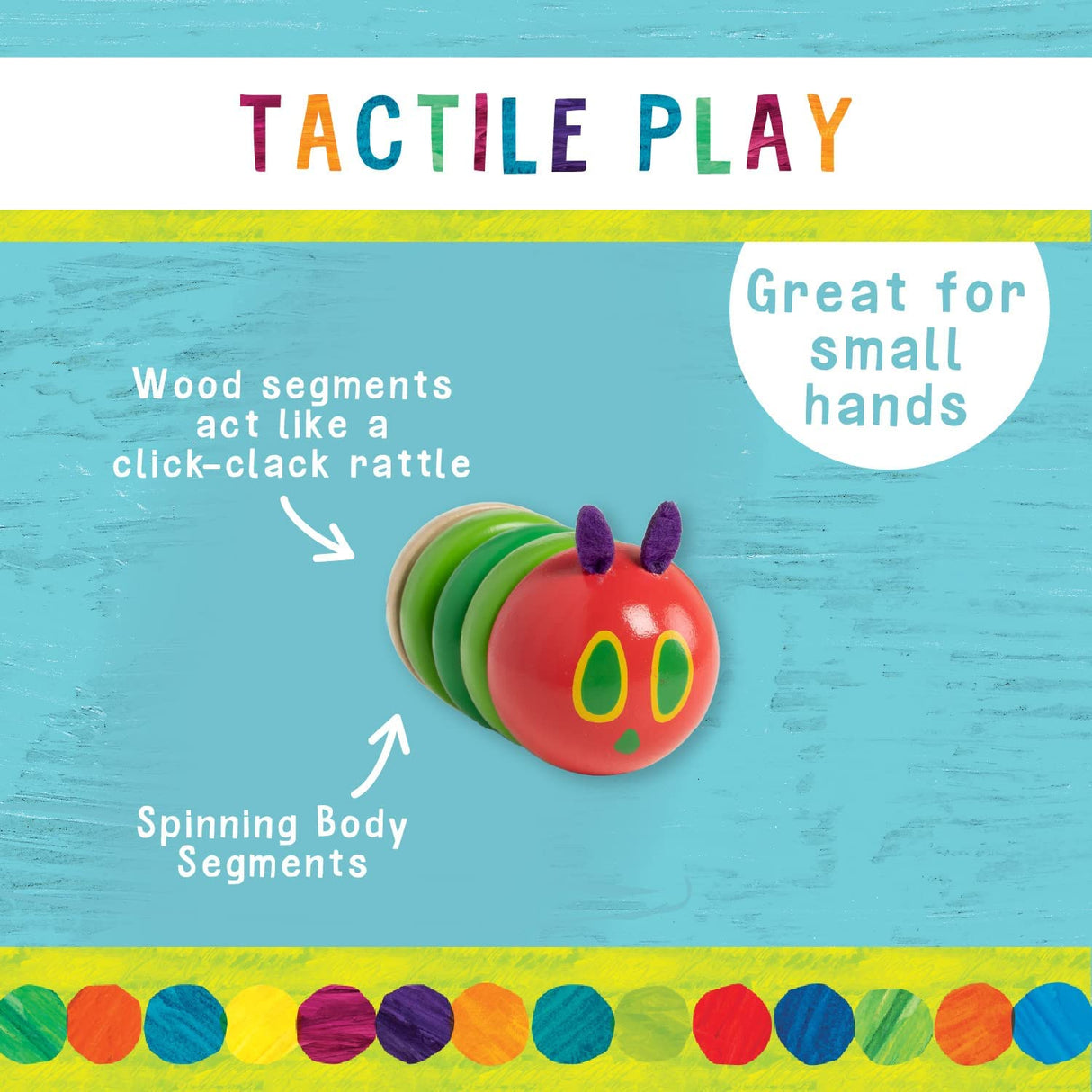 Eric Carle | The Very Hungry Caterpillar Wood Fidget Toy