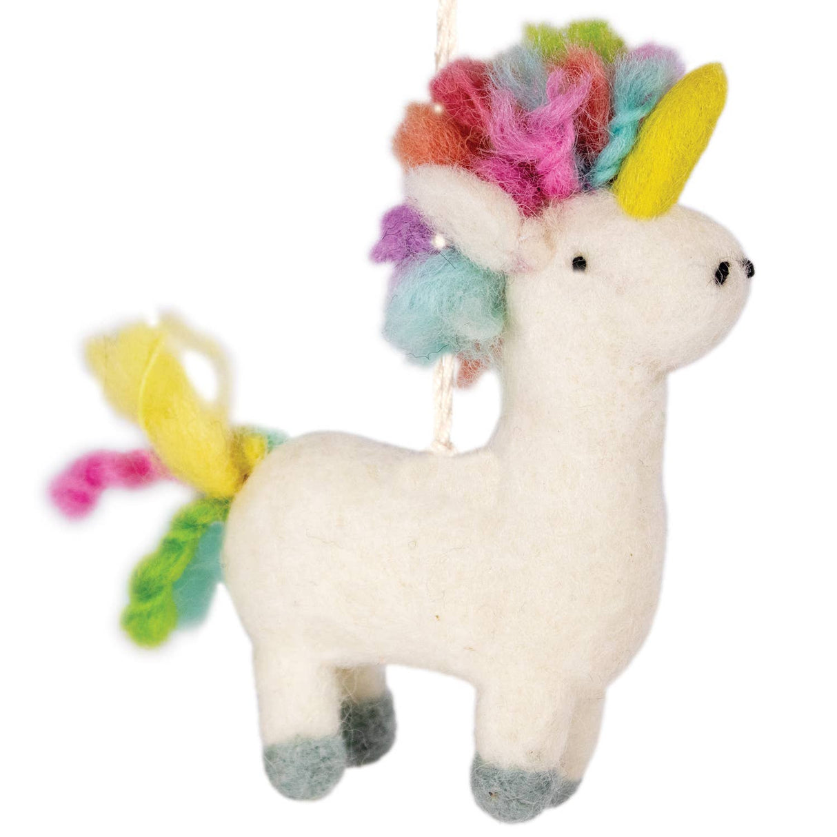 Rainbow Unicorn Felt Ornament