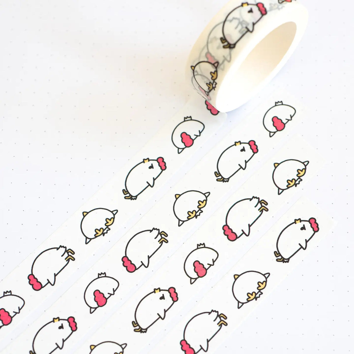 Washi Tape Grumpy Chicken