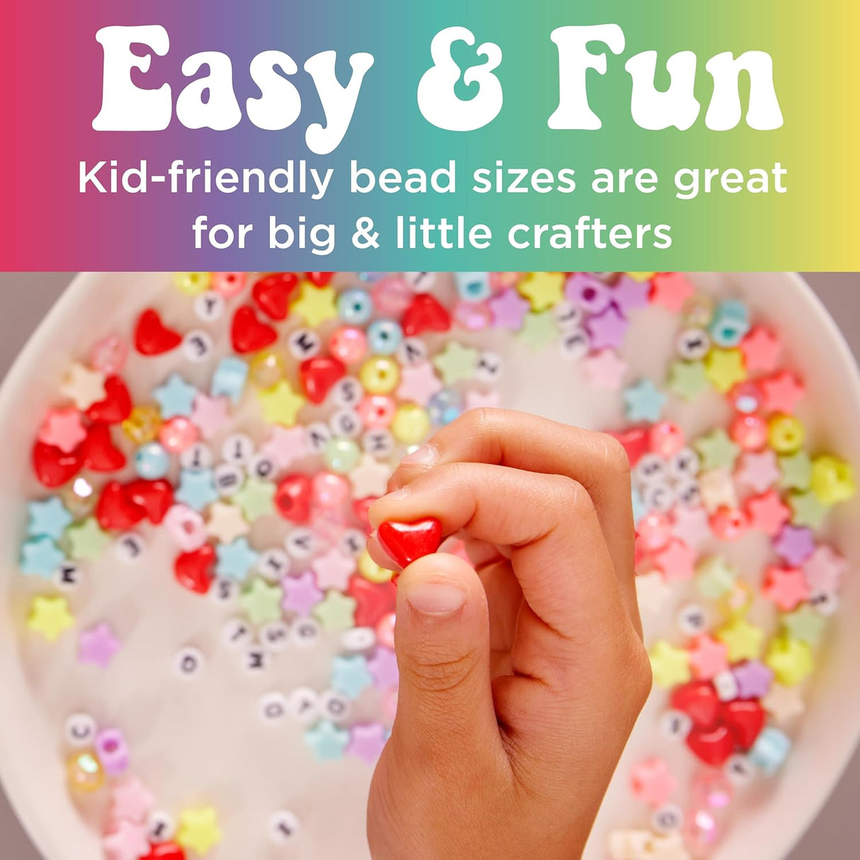 Bead Jewelry Jar | Rainbow