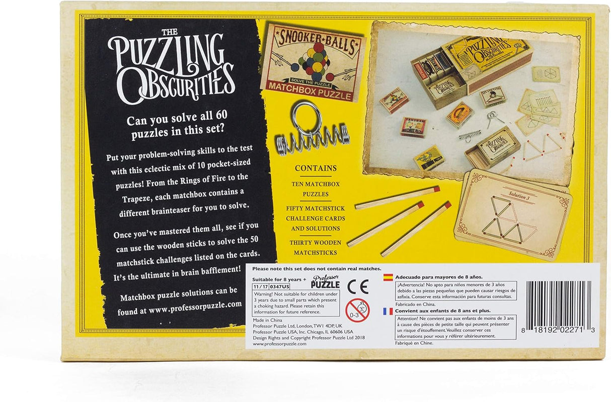 Puzzling Obsurities Matchbox Puzzle