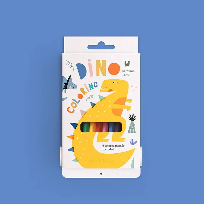 Scrollino Coloring Book | Dino