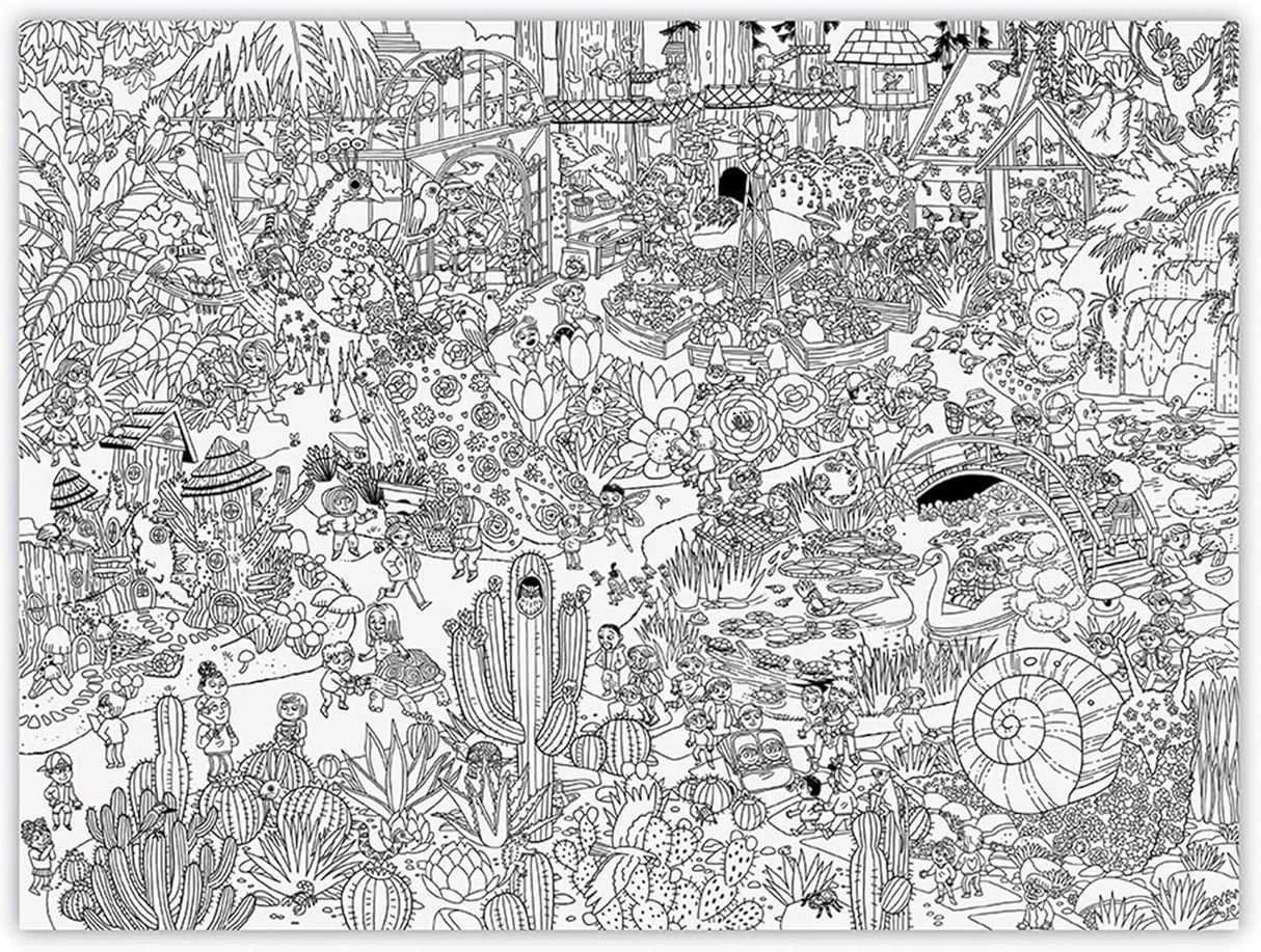 Giant Coloring Poster | Botanical Garden