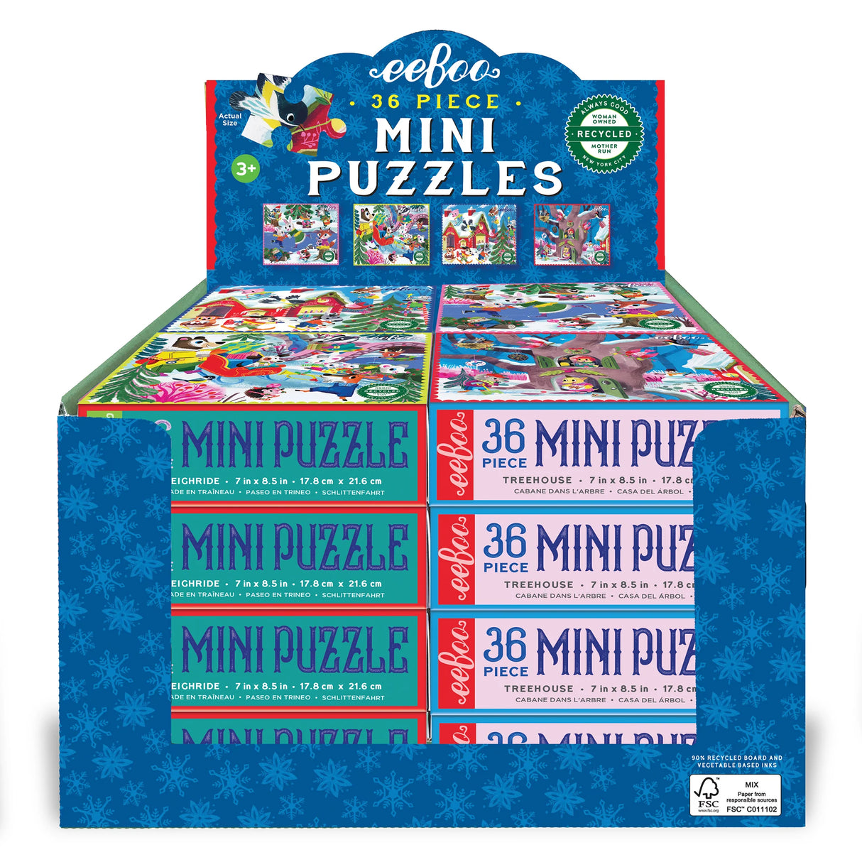 36pc Woodland Holiday Mini Puzzle