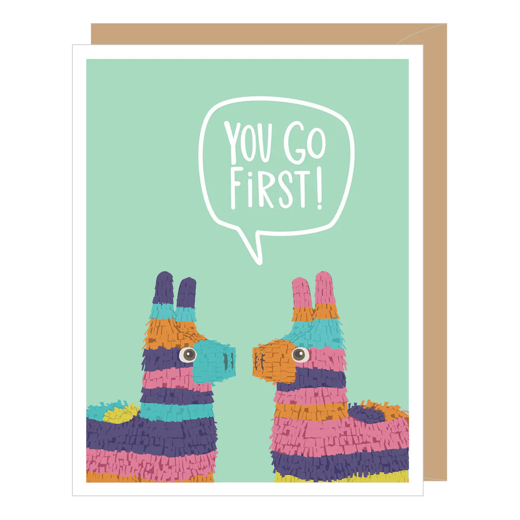 Two Piñatas Birthday Card