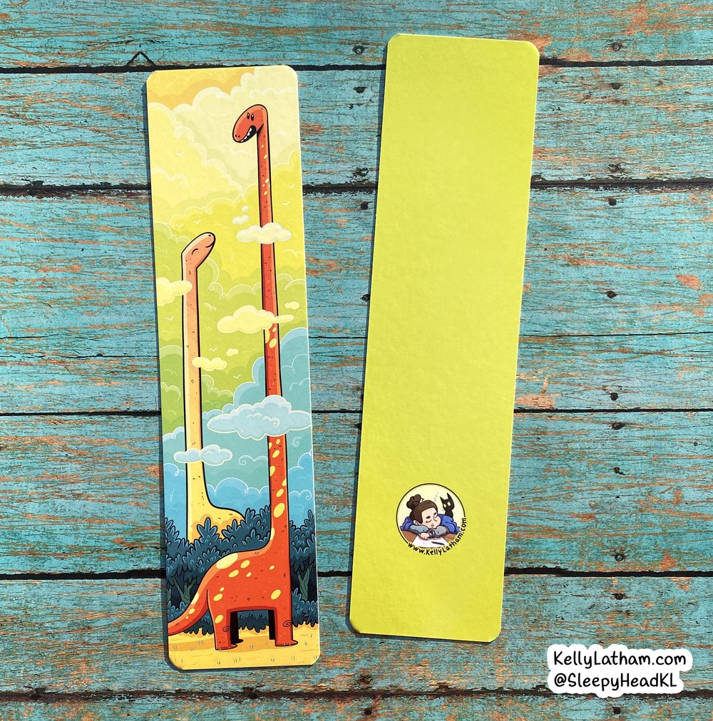 Dinosaur Clouds Bookmark