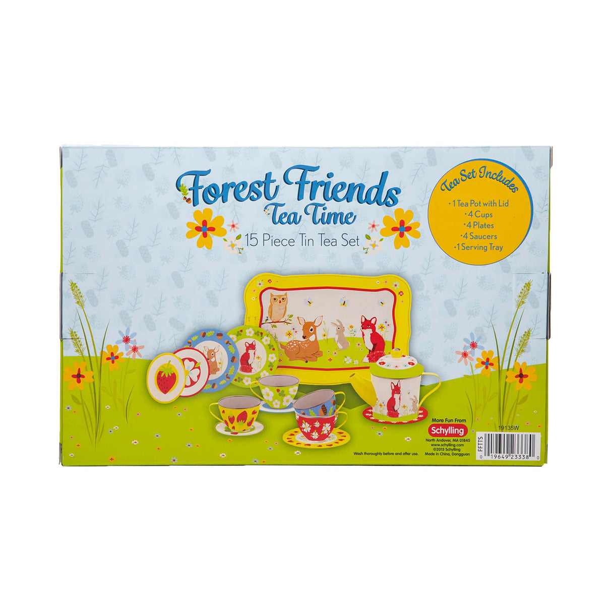 Forest Friends Tin Tea Set