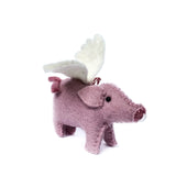 Flying Pig Felt Ornament