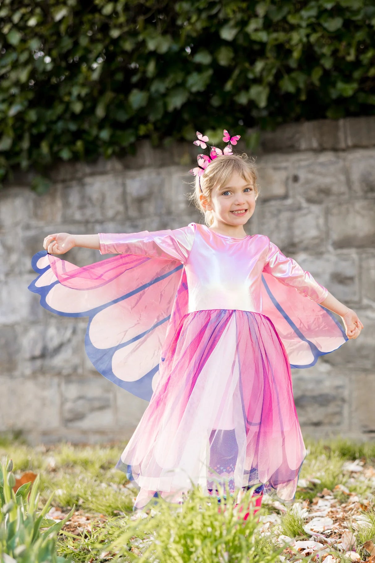 Butterfly Twirl Dress & Wings | Pink