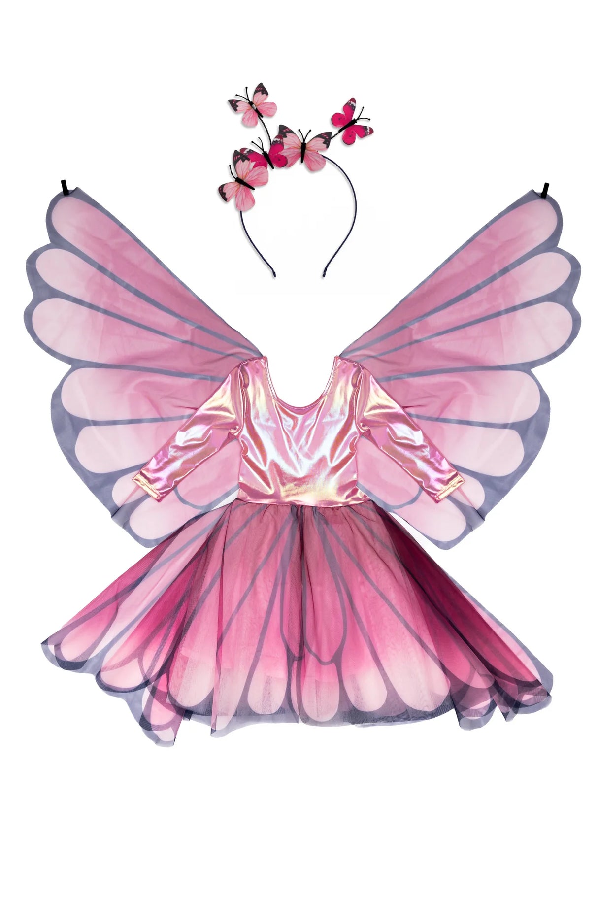 Butterfly Twirl Dress & Wings | Pink