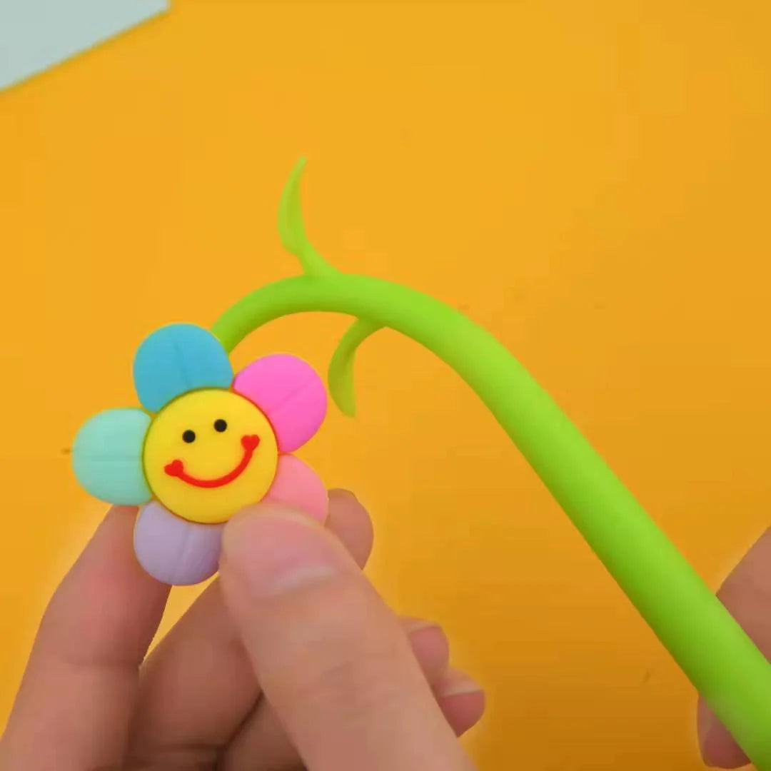 Smile Flower Wiggle Gel Pen