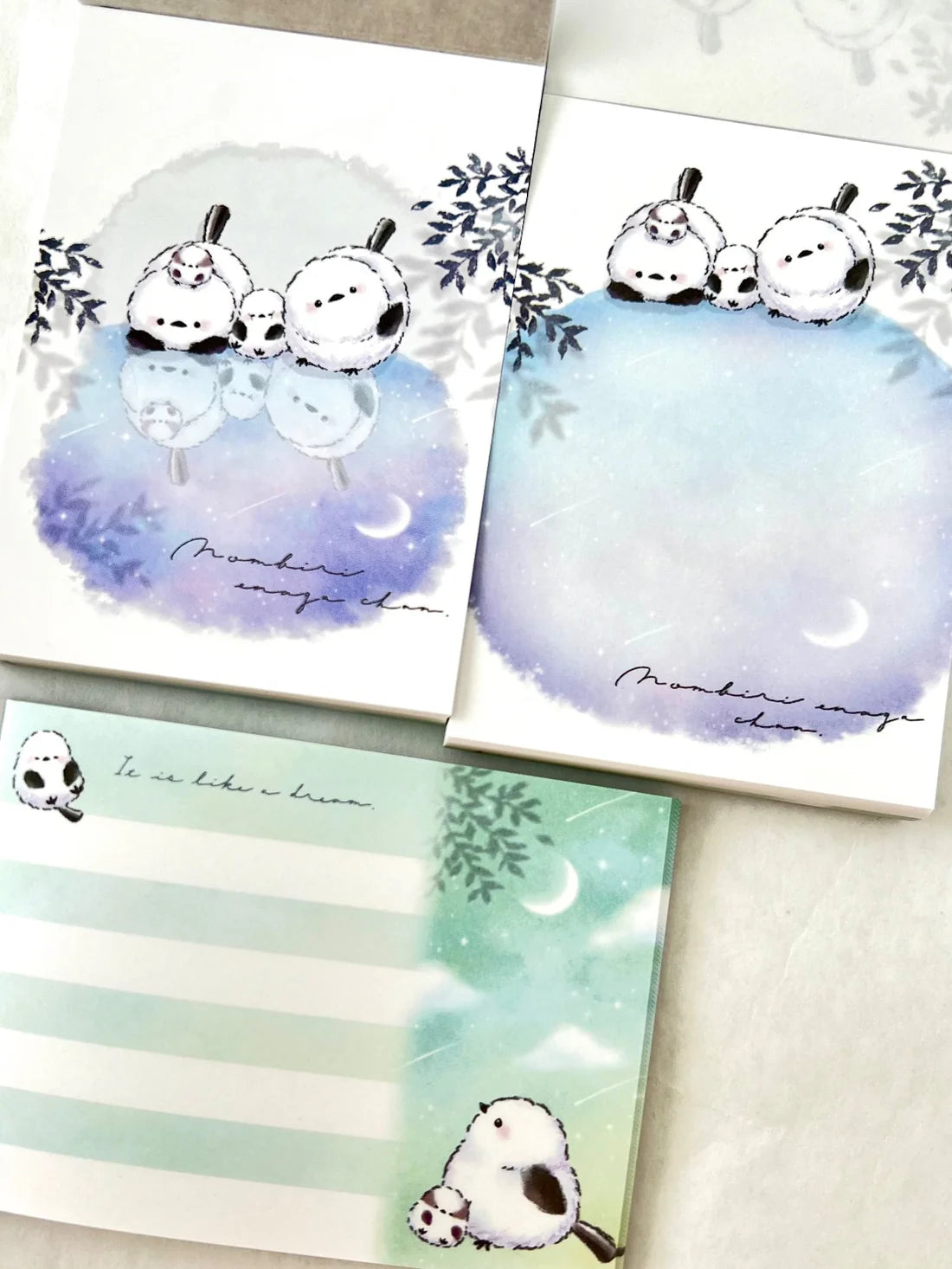 Mini Notepad | Snow Birds Moon