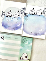 Mini Notepad | Snow Birds Moon