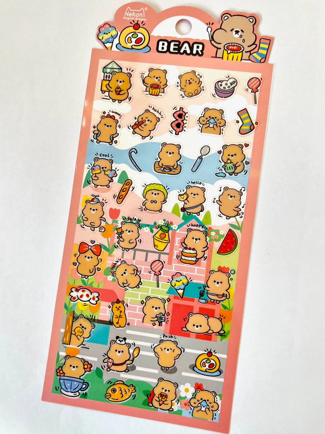 Bear Party Stickers