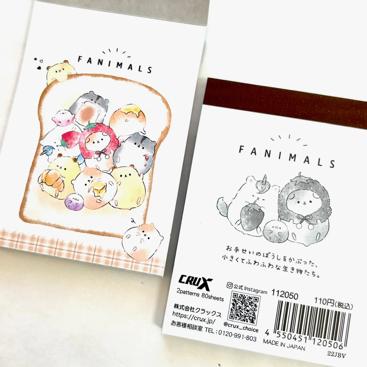 Mini Notepad | Fanimals Animal Toast