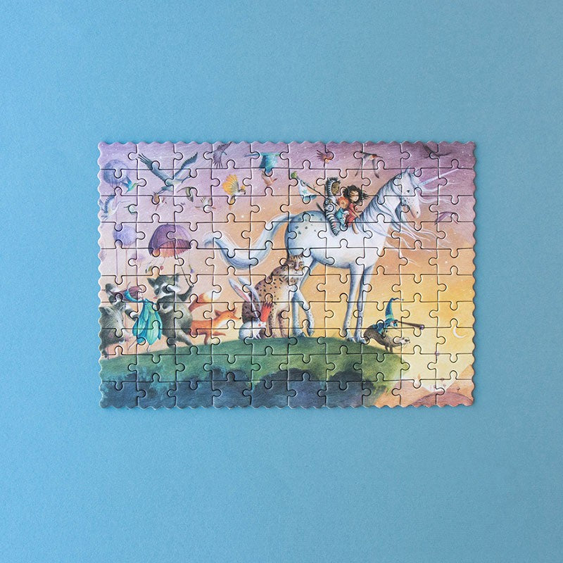 100pc Glitter Unicorn Pocket Puzzle