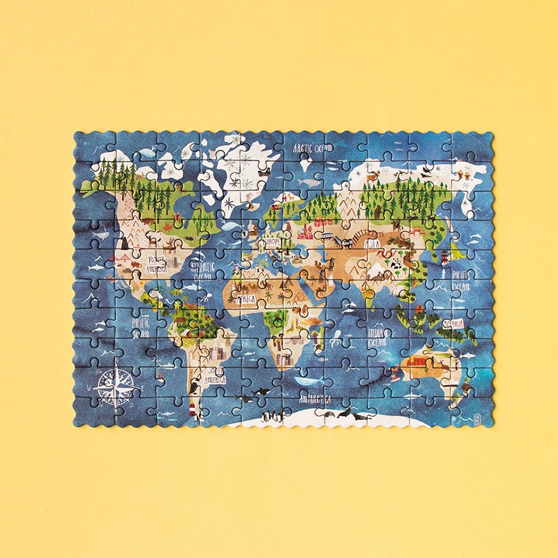 100pc Discover the World Pocket Puzzle