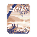 Maine Dock Sticker