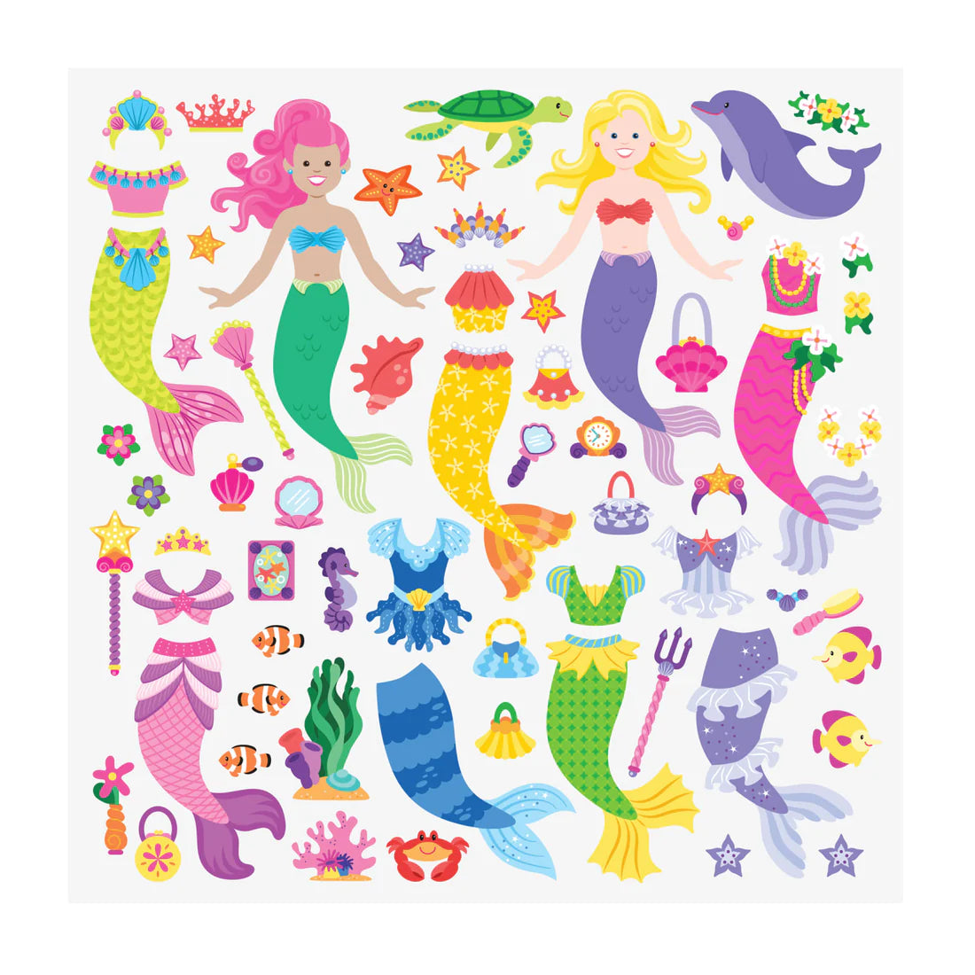 Puffy Sticker Play Set Mermaid