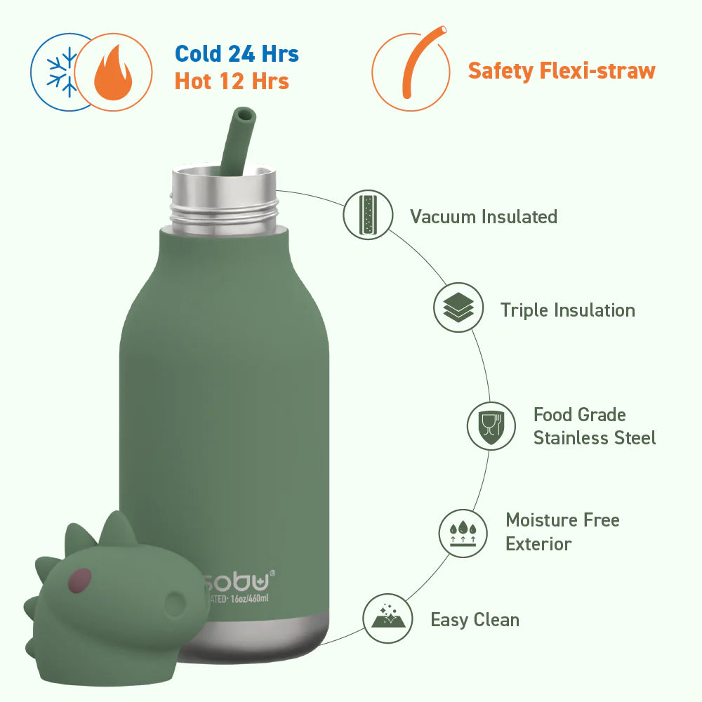 Asobu Water Bottle | Dinosaur