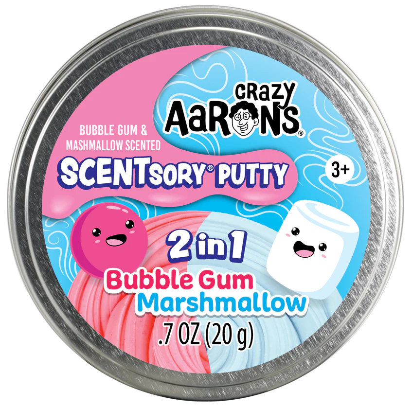 SCENTsory Duos Bubblegum Marshmallow Thinking Putty