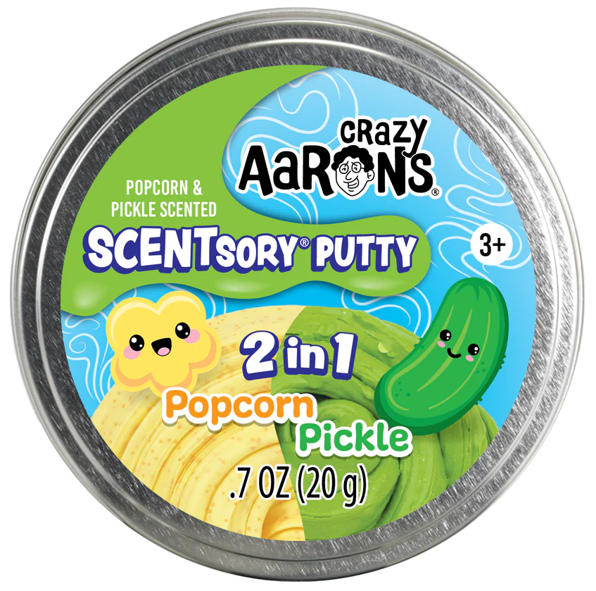 SCENTsory Duos Popcorn Pickle Thinking Putty