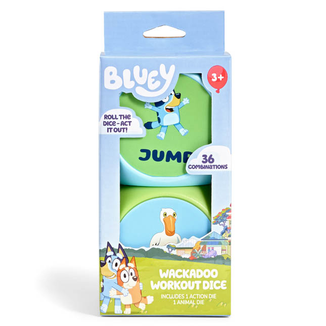 Bluey Wackadoo Workout Dice