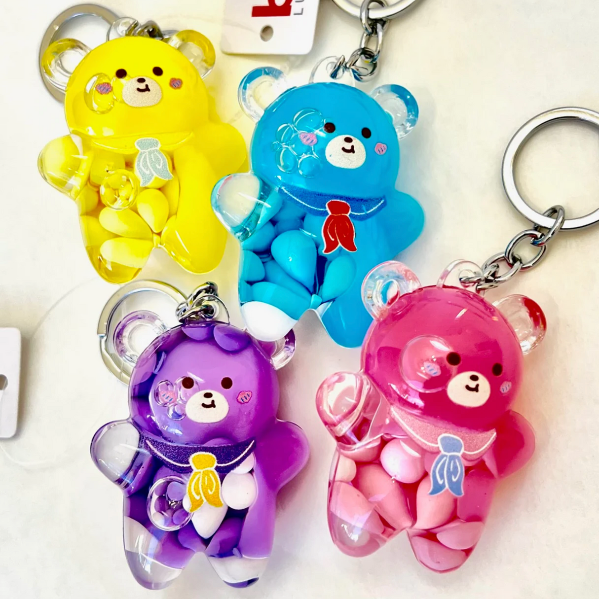 Bear Floaty Charm Keychain