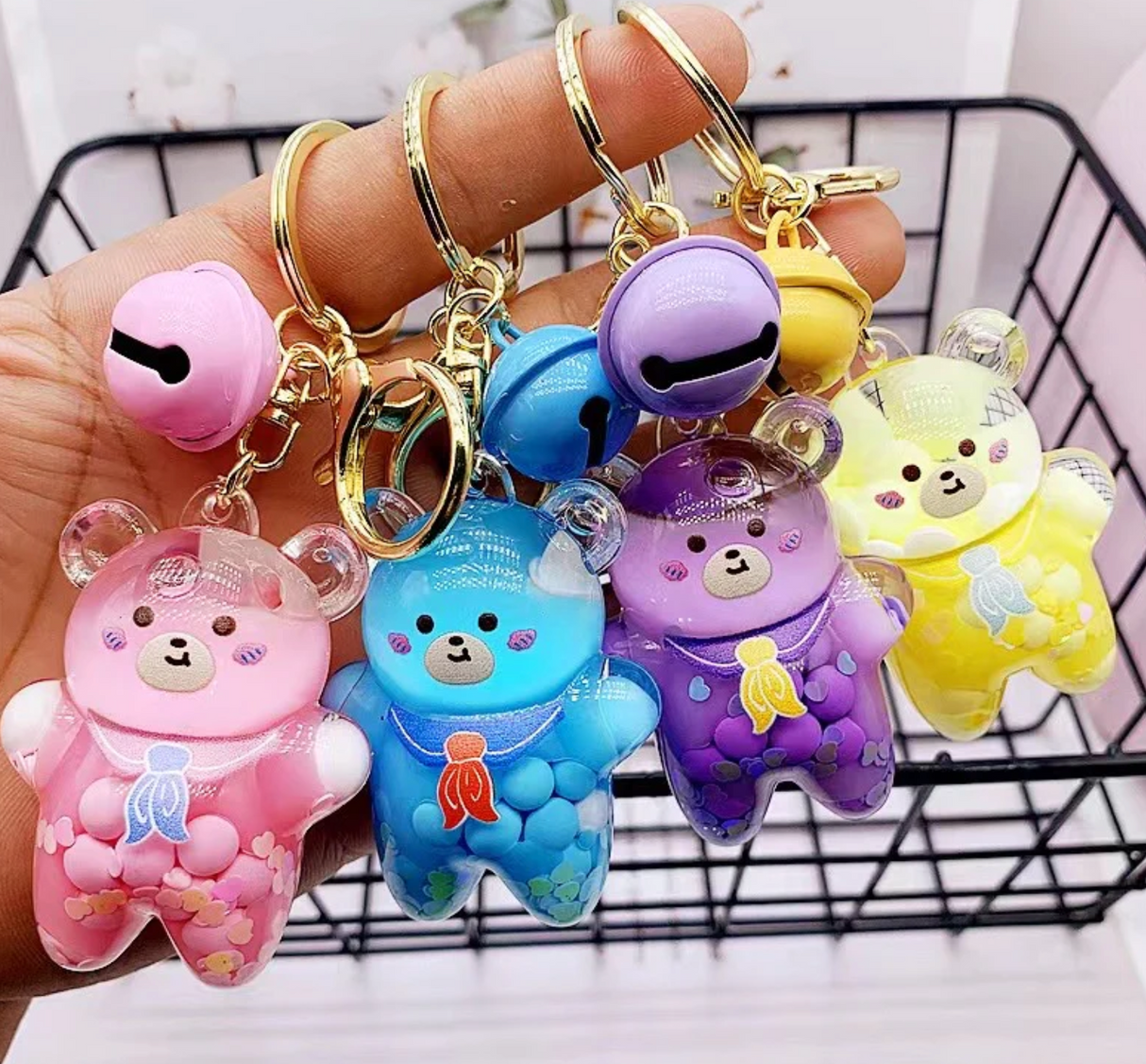 Bear Floaty Charm Keychain